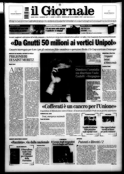 Il giornale : quotidiano del mattino